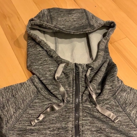 💥2/$30💥 VEUC Joe Fresh Grey speckled full zip Hoodie - size L - Picture 2 of 16